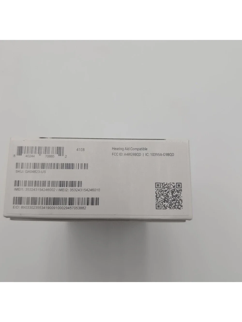 Google Pixel 8 Hazel 128GB EMPTY BOX RETAIL PACKAGE ONLY